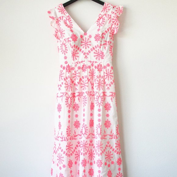 Lilly Pulitzer Lillyanne Eyelet Midi Dress - Picture 2 of 9